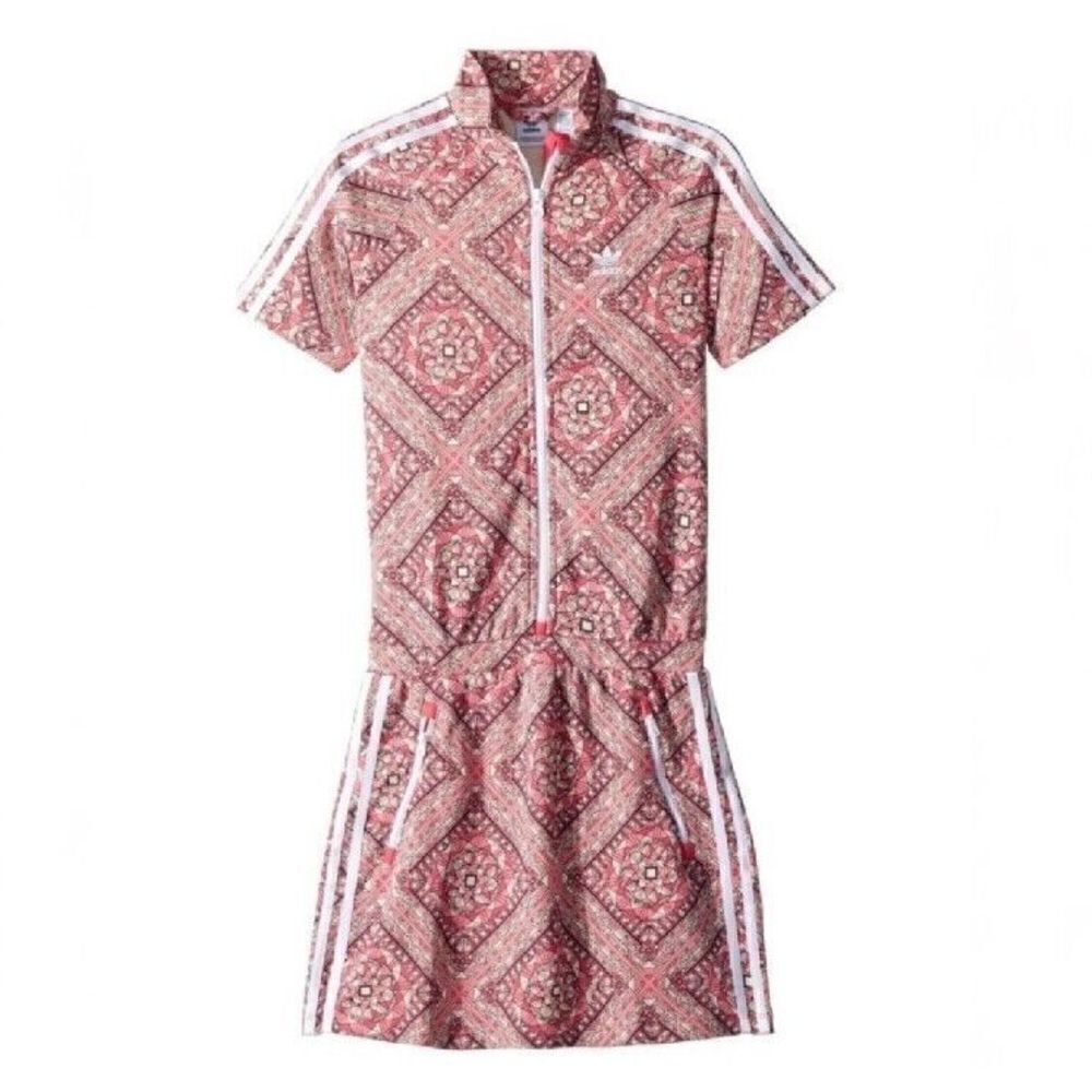 Adidas Originals Graphic Dress Size Medium Stained Glass Kaleidoscope Printed